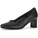 Reduzierte Schwarze Gabor High Heels & Stiletto-Pumps in Breitweite aus Glattleder für Damen Größe 41 