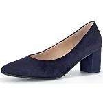Blaue Gabor High Heels & Stiletto-Pumps in Breitweite aus Glattleder für Damen Größe 43 