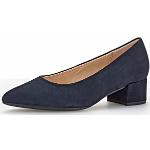 Reduzierte Blaue Gabor High Heels & Stiletto-Pumps in Breitweite aus Glattleder für Damen Größe 42,5 