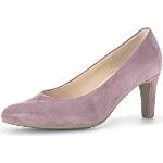 Lavendelfarbene Elegante Gabor High Heels & Stiletto-Pumps in Breitweite aus Kunstleder für Damen Größe 35 