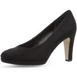 Reduzierte Schwarze Gabor High Heels & Stiletto-Pumps in Normalweite aus Leder für Damen Größe 43 