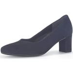 Reduzierte Dunkelblaue Gabor High Heels & Stiletto-Pumps in Breitweite aus Veloursleder für Damen Größe 38,5 