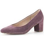 Lavendelfarbene Elegante Gabor Blockabsatz High Heels & Stiletto-Pumps in Breitweite aus Glattleder für Damen Größe 37,5 