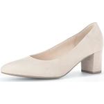 Beige Elegante Gabor High Heels & Stiletto-Pumps in Breitweite aus Glattleder für Damen Größe 40,5 