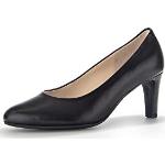 Schwarze Lack-Optik Gabor High Heels & Stiletto-Pumps in Breitweite aus Glattleder für Damen Größe 42,5 