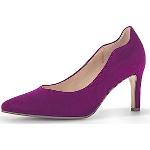Reduzierte Violette Gabor High Heels & Stiletto-Pumps in Breitweite aus Glattleder für Damen Größe 38,5 