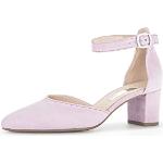 Reduzierte Violette Gabor High Heels & Stiletto-Pumps in Breitweite aus Veloursleder für Damen Größe 35,5 