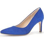 Cobaltblaue Gabor High Heels & Stiletto-Pumps in Breitweite aus Glattleder für Damen Größe 37,5 