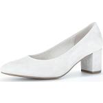 Weiße Gabor High Heels & Stiletto-Pumps in Normalweite aus Glattleder für Damen Übergrößen 