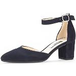 Blaue Gabor High Heels & Stiletto-Pumps in Normalweite aus Veloursleder für Damen Größe 36 