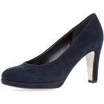 Blaue Gabor High Heels & Stiletto-Pumps in Breitweite aus Leder für Damen Größe 38,5 