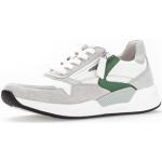 Grüne Gabor Low Sneaker mit Schnürsenkel aus Glattleder für Damen Größe 40 