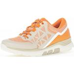 Orange Gabor Low Sneaker mit Schnürsenkel aus Textil mit herausnehmbarem Fußbett für Damen Größe 41 