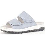Blaue Gabor Mules ohne Verschluss in Breitweite mit herausnehmbarem Fußbett für Damen Größe 43 für den für den Sommer 