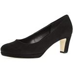 Schwarze Gabor High Heels & Stiletto-Pumps in Breitweite aus Textil für Damen Größe 42,5 