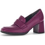 Reduzierte Violette Lack-Optik Gabor Blockabsatz High Heels & Stiletto-Pumps in Normalweite aus Glattleder für Damen Größe 37,5 