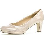 Sandfarbene Gabor High Heels & Stiletto-Pumps in Normalweite aus Kunstleder für Damen Größe 35,5 