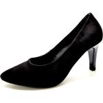 Schwarze Gabor Pfennigabsatz High Heels & Stiletto-Pumps in Normalweite aus Leder für Damen Größe 41 mit Absatzhöhe 5cm bis 7cm 