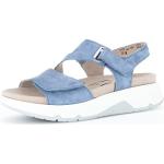 Blaue Gabor Heaven Outdoor-Sandalen mit Klettverschluss aus Microfaser mit herausnehmbarem Fußbett für Damen Größe 35,5 für den für den Sommer 