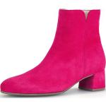 Pinke Elegante Gabor Fashion Ankle Boots & Klassische Stiefeletten mit Reißverschluss für Damen mit Absatzhöhe 5cm bis 7cm 