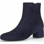 Blaue Elegante Gabor Fashion Ankle Boots & Klassische Stiefeletten mit Reißverschluss für Damen mit Absatzhöhe 5cm bis 7cm 