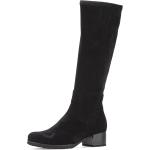 Reduzierte Schwarze Elegante Gabor Fashion Ankle Boots & Klassische Stiefeletten mit Reißverschluss aus Textil für Damen mit Absatzhöhe 3cm bis 5cm 