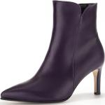 Reduzierte Violette Elegante Gabor Fashion Ankle Boots & Klassische Stiefeletten mit Reißverschluss für Damen mit Absatzhöhe 7cm bis 9cm 