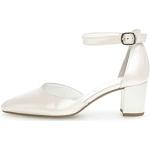 Weiße Elegante Gabor Fashion High Heels & Stiletto-Pumps aus Leder für Damen Größe 44,5 