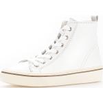 Reduzierte Weiße Gabor Fashion High Top Sneaker & Sneaker Boots mit Reißverschluss aus Glattleder für Damen Größe 44 mit Absatzhöhe bis 3cm 