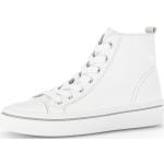 Reduzierte Weiße Gabor Fashion High Top Sneaker & Sneaker Boots mit Reißverschluss aus Glattleder für Damen Größe 38 mit Absatzhöhe bis 3cm 