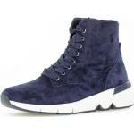 Reduzierte Blaue Gabor Fashion High Top Sneaker & Sneaker Boots mit Reißverschluss aus Veloursleder für Damen mit Absatzhöhe 5cm bis 7cm 