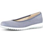Blaue Gabor Florenz Runde Slip-on Sneaker ohne Verschluss in Breitweite aus Nubukleder für Damen 