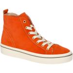 Orange Gabor Runde High Top Sneaker & Sneaker Boots mit Reißverschluss in Normalweite aus Veloursleder mit herausnehmbarem Fußbett für Damen 