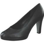 Reduzierte Schwarze Gabor Trichterabsatz High Heels & Stiletto-Pumps in Normalweite aus Leder für Damen Größe 40,5 mit Absatzhöhe 7cm bis 9cm 