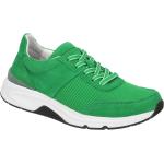 Grüne Gabor Rollingsoft Runde Low Sneaker in Normalweite aus Veloursleder mit herausnehmbarem Fußbett für Damen Größe 41 