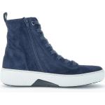 Blaue Gabor Rollingsoft High Top Sneaker & Sneaker Boots aus Veloursleder leicht für Damen Größe 37 