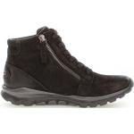 Schwarze Gabor Rollingsoft High Top Sneaker & Sneaker Boots aus Nubukleder leicht für Damen Größe 37,5 