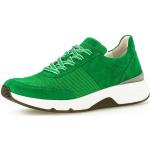 Grüne Gabor Rollingsoft Low Sneaker in Normalweite aus Textil für Damen 