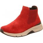 Rote Gabor Rollingsoft Ankle Boots & Klassische Stiefeletten aus Leder 