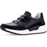 Reduzierte Mitternachtsblaue Gabor Rollingsoft Slip-on Sneaker ohne Verschluss in Normalweite aus Glattleder für Damen 