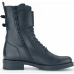 Reduzierte Schwarze Gabor Ankle Boots & Klassische Stiefeletten mit Schnürsenkel aus Leder für Damen Größe 39,5 