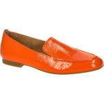 Orange Elegante Gabor Damenmokassins in Normalweite aus Leder mit herausnehmbarem Fußbett mit Absatzhöhe 5cm bis 7cm 