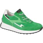 Grüne Gabor Runde Low Sneaker in Komfortweite aus Glattleder mit herausnehmbarem Fußbett für Damen 