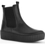 Reduzierte Schwarze Gabor Ankle Boots & Klassische Stiefeletten aus Leder für Damen Größe 36 