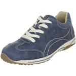 Blaue Gabor Comfort Low Sneaker mit Schnürsenkel in Breitweite für Damen Größe 40,5 