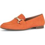 Reduzierte Orange Elegante Gabor Runde Loafer in Normalweite aus Leder leicht Größe 41 