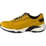 Gelbe Elegante Gabor Low Sneaker mit Schnürsenkel in Normalweite aus Leder Leicht für Damen Größe 39 