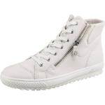 Reduzierte Weiße Gabor Low Sneaker ohne Verschluss aus Leder für Damen Größe 40,5 