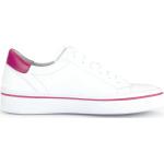Gabor, Weiße Leder Low Top Sneakers Multicolor, Damen, Größe: 40 EU