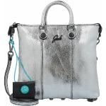 Silberne Elegante Gabs G3 Lederhandtaschen aus Leder für Damen mini 